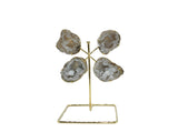 Quartz Geode on Wire Stand