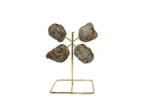 Quartz Geode on Wire Stand