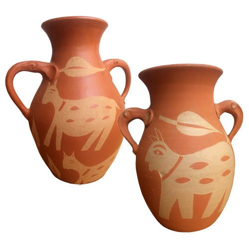 Terracotta Vase with Handles