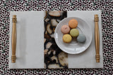Marble Serving Tray with Agate inlay and Handle